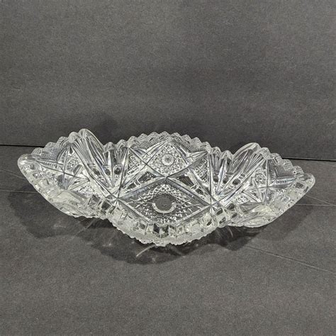Antique Imperial Glass Co Nucut Pattern Omn Eapg Long Narrow