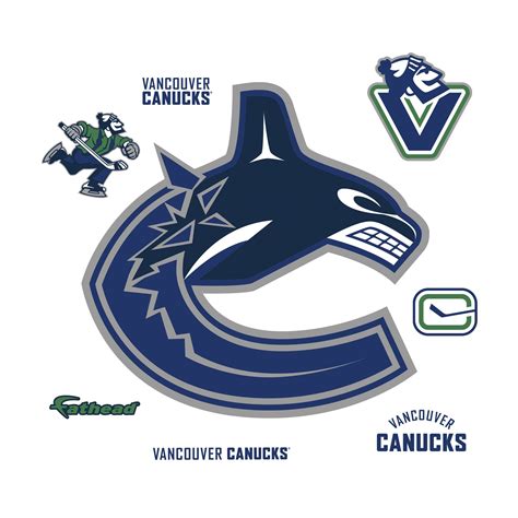 Interlocked blue letter v with a green with a white and blue trim letter c. Vancouver Canucks: Logo - Giant Officially Licensed NHL ...
