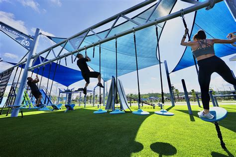 Outdoor Obstacle Course Equipment Functional Fitness Equipments