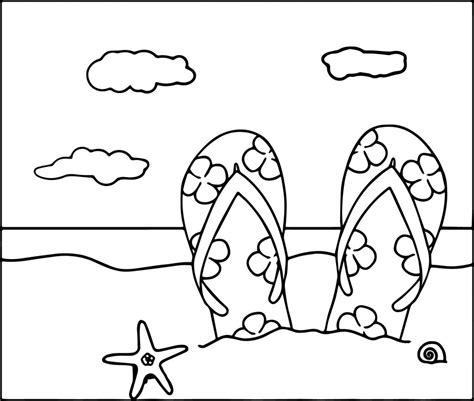 Beach Coloring Pages Beach Scenes And Activities