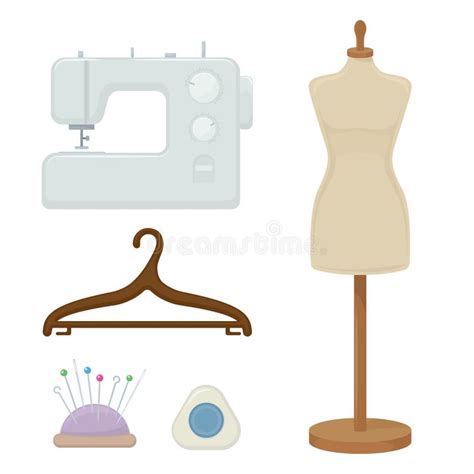 Accessories For Needlework Stock Vector Illustration Of Clothes