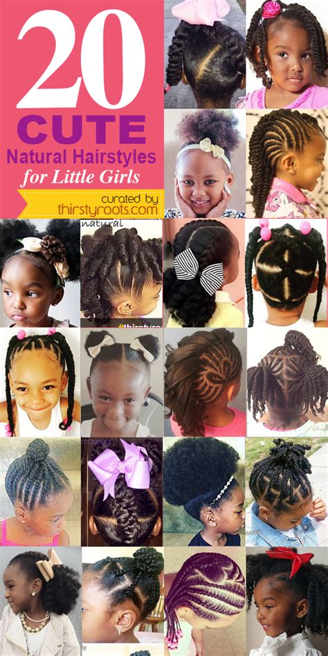 20 Cute Natural Hairstyles For Little Girls