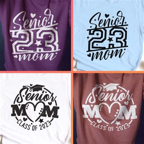 Senior Mom 2023 Svg Bundle 15 Designs Class Of 2023 Png Etsy