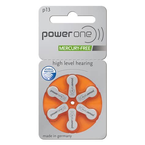 13 Size Orange Zinc Air Hearing Aid Batteries Connevans Phonak