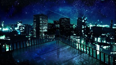 Anime City Night Scenery Wallpapers Top Free Anime City Night Scenery