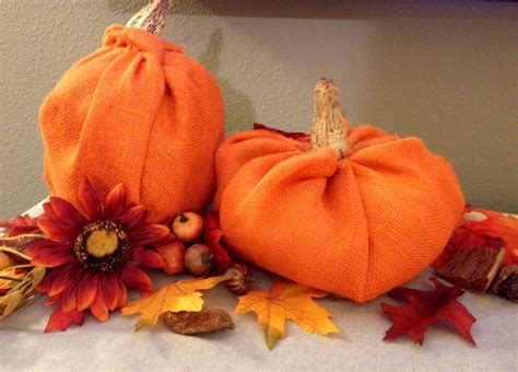 Burlap pumpkins - fall decor | Fall crafts, Pumpkin fall decor, Crafts