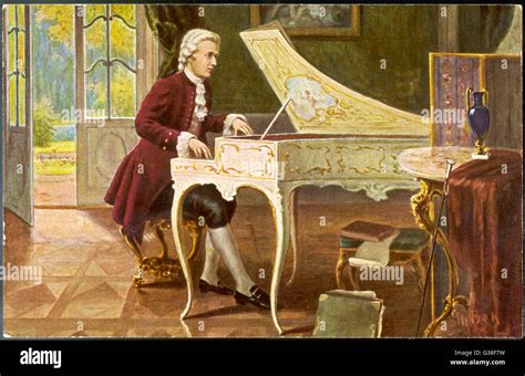 Wolfgang Amadeus Mozart Des österreichischen Komponisten Spielen Eine
