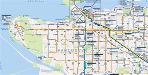 Vancouver Bus Routes Map Map Of Vancouver Bus Routes British