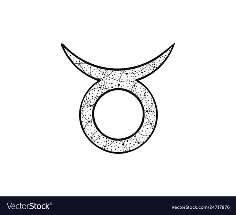 Taurus Zodiac Sign Royalty Free Vector Image Vectorstock