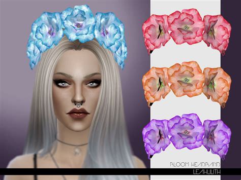 Sims 4 Ccs The Best Bloom Headband By Leah Lillith