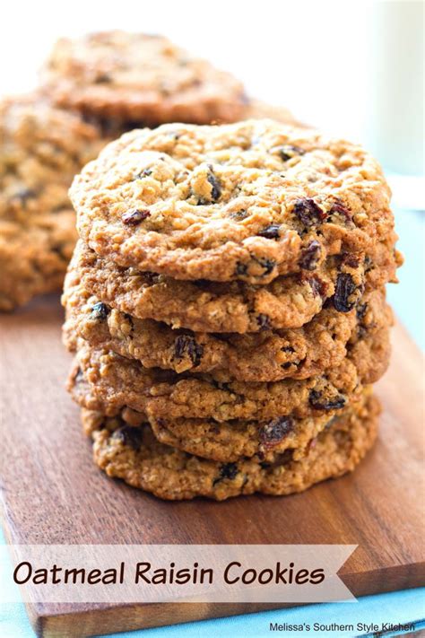 All subtle, yet delicious, complementary flavors. Oatmeal Raisin Cookies - melissassouthernstylekitchen.com