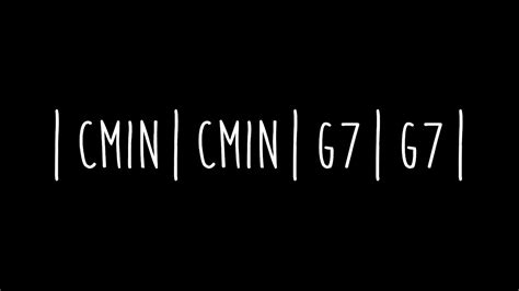 Cm G7 Two Chord Backing Track Youtube