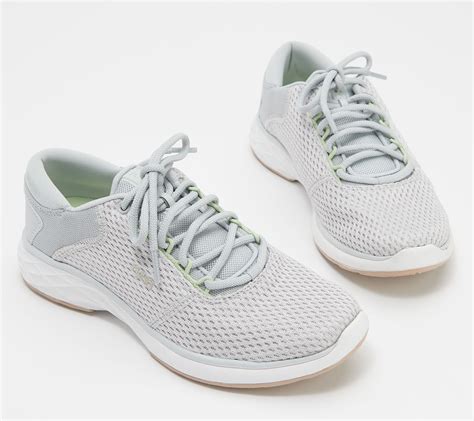 Ryka Knit Lace Up Sneakers Leia