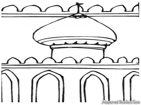Gambar Mewarnai Gambar Contoh Masjid Rumah Ibadah Di Rebanas Rebanas