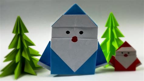 Christmas Origami Santa Claus Easy Origami How To Make An Easy