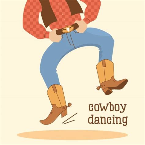 170 Cowboy Boots Dancing Illustrations Royalty Free Vector Graphics