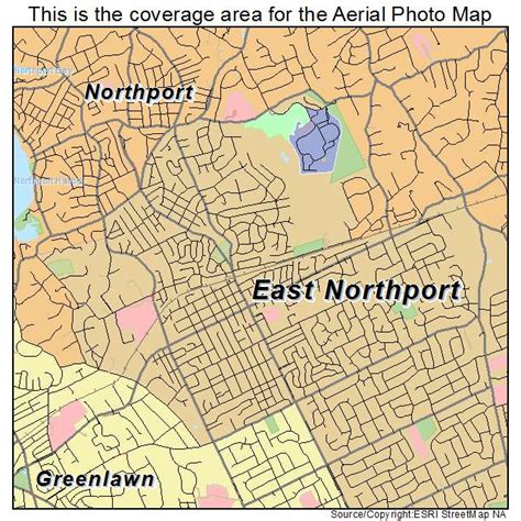 Aerial Photography Map Of East Northport Ny New York