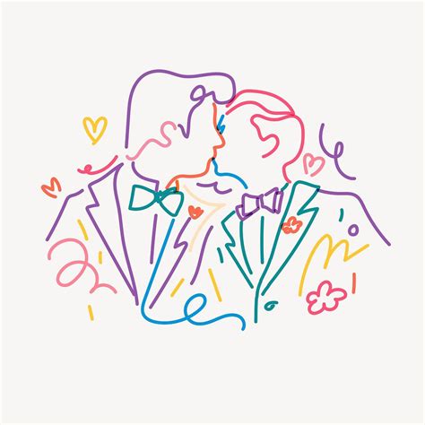 Gay Couple Kissing Clipart Same Sex Premium Psd Illustration Rawpixel