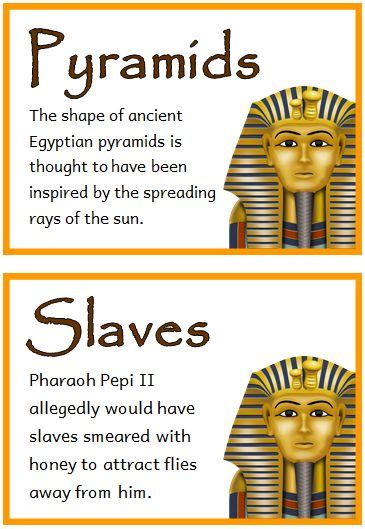 ancient egypt fact cards treetop displays printable eyfs ks1 ks2 classroom displays