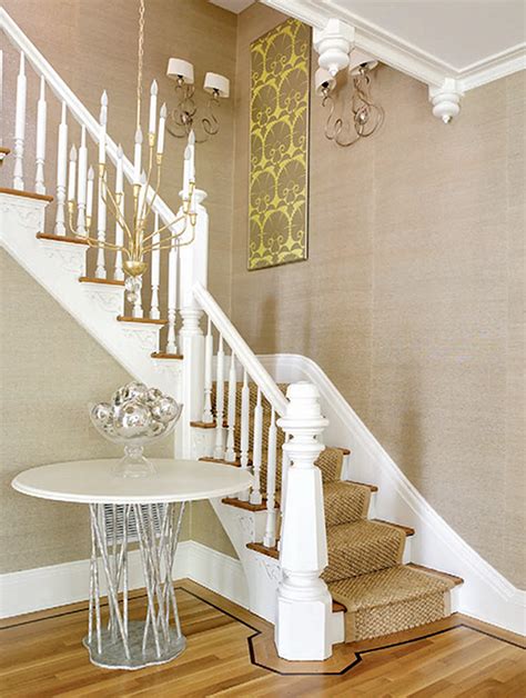 Designers began to implement characteristics of several styles to create what is most commonly known as victorian. Updated victorian entry. Seagrass walls, painted bannister and balustrades. Very fresh. | Luxury ...