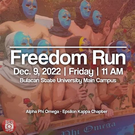 Bulsu Capture Freedom Run December 9 Friday 11 Am Facebook