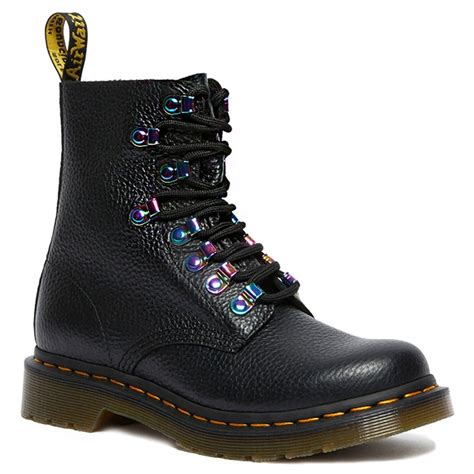 Dr Martens 1460 Pascal Iridescent Hardware Womens Leather Ankle Boots