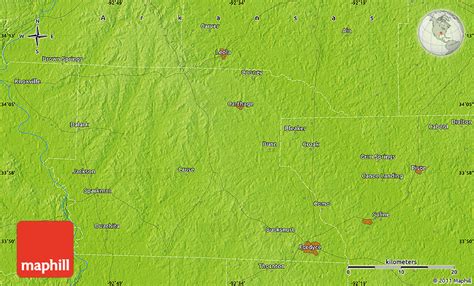 Physical Map Of Saline River