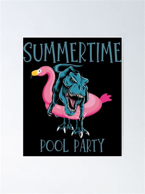 Summer Pool Party Bbq 1 Poster For Sale By Bonpatterns Redbubble