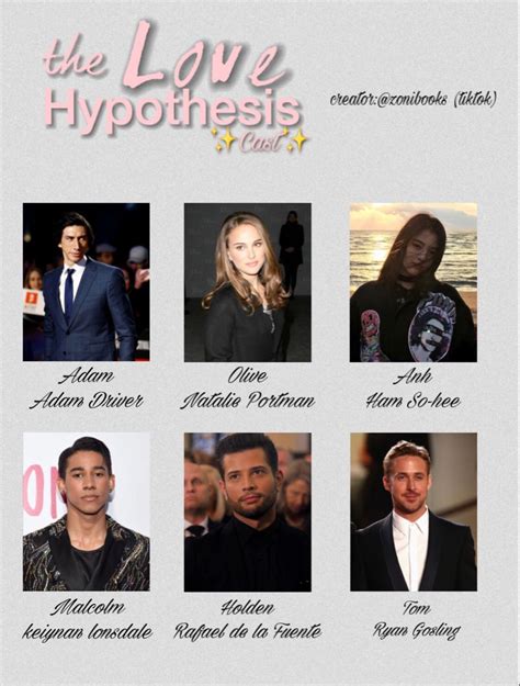Fan Cast The Love Hypothesis Hypothesis Inspirational Books Book