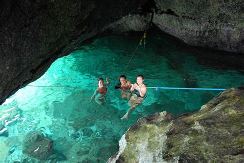 Swimming In Caves At Crystal Cove Boracay Philippines Boracay