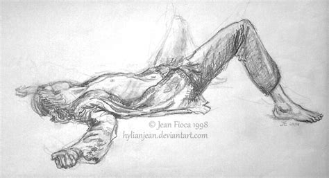 Laying Down Man Pencil Drawing By Hylianjean On Deviantart