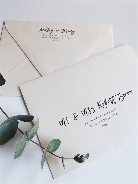 Wedding Envelope Template Address Envelope Template Diy Etsy