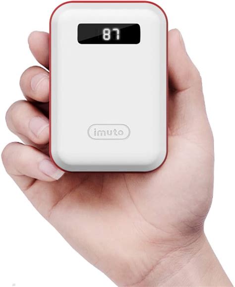 Imuto Power Bank 10000mah Pocket Size Portable Charger Uk