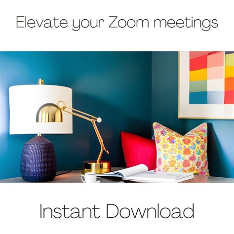 Unique Zoom Background For Video Calls Vibrant Bright Colored Etsy