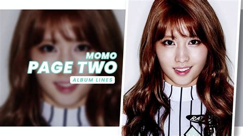 Twice Momo • Page Two Album Lines Youtube