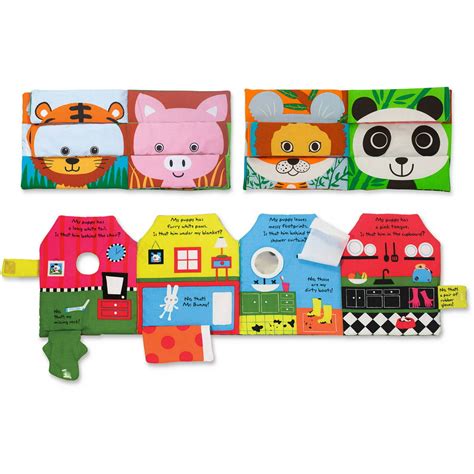 Melissa And Doug Soft Activity Baby Book Set Mix And Match And Have