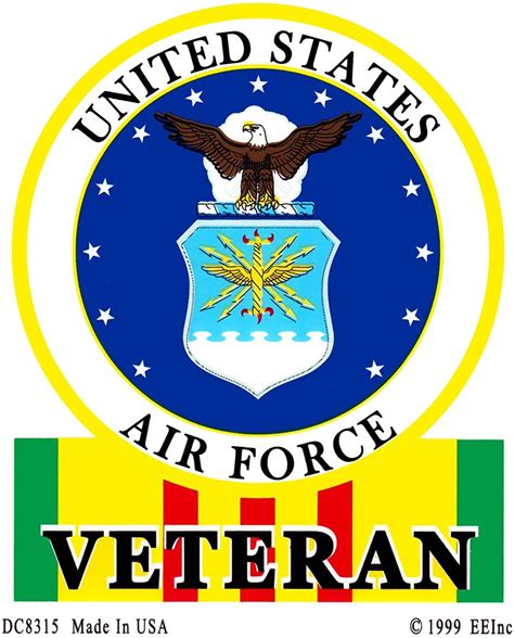 United States Air Force Vietnam Veteran Sticker Decal Etsy