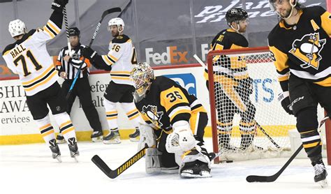 Boston Bruins Beat Penguins For Fifth Time This Season