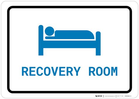 Recovery Room With Icon Landscape V2 Wall Sign