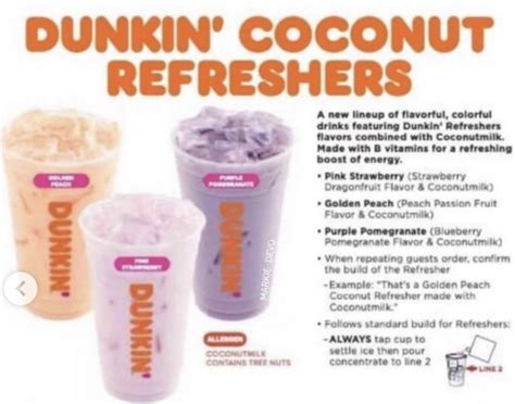 Dunkin Is Adding New Food To Their Menu Including Coconut Refreshers