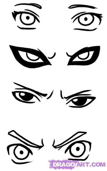 How To Draw Naruto Eyes Step By Step Naruto Characters