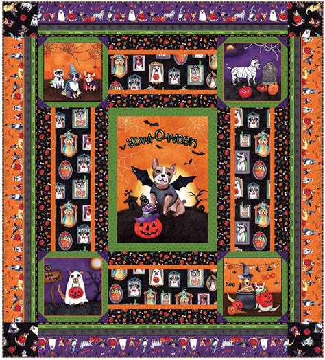 Howl O Ween Quilt By Heidi Pridemore Halloween Quilt Panels Halloween