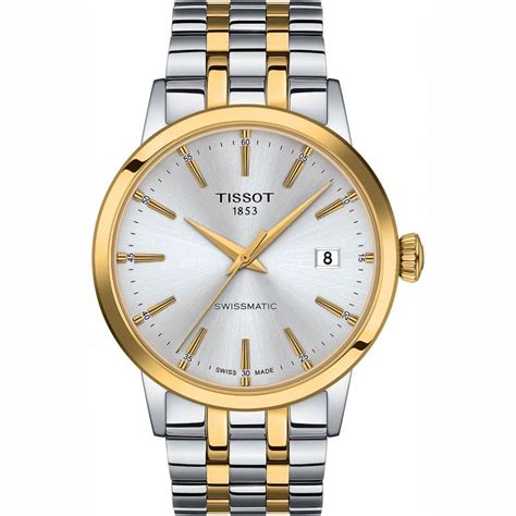 Tissot Mens Classic Dream Watch Two Tone T1294072203101 Francis And Gaye Jewellers