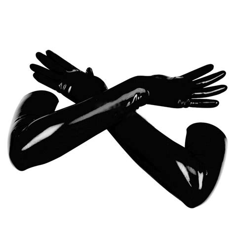 10mm Latex Long Gloves Heavy Latex Unisex Long Moulded Opera Gloves Ebay