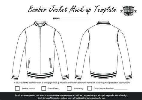 Blank Varsity Jacket Template