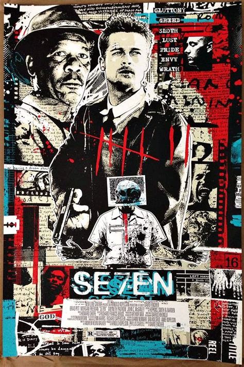 Se7en By James Rheem Davis Ed Of 50 Movie Artwork Movie Poster Art