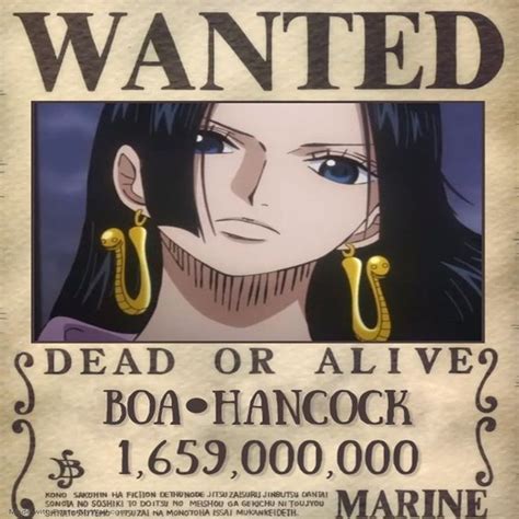 Boa Hancock New Bounty One Piece Recompensas One Piece Nami One Piece