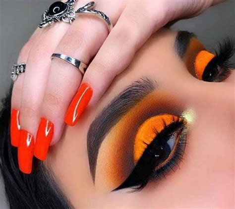 Maquillaje Naranja 🏵 Eye Makeup Tutorial Colorful Makeup Gorgeous