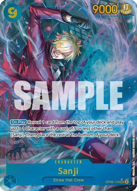 Sanji OP 06 Wings Of The Captain One Piece CardTrader