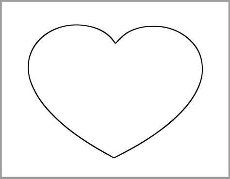 85 Inch Heart Printable Template Extra Large Heart Etsy